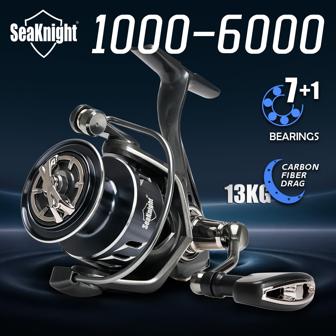 Kastking Reel Zephyr - SeaKnight Marca SANGE Série 1000-6000 Carretilhas